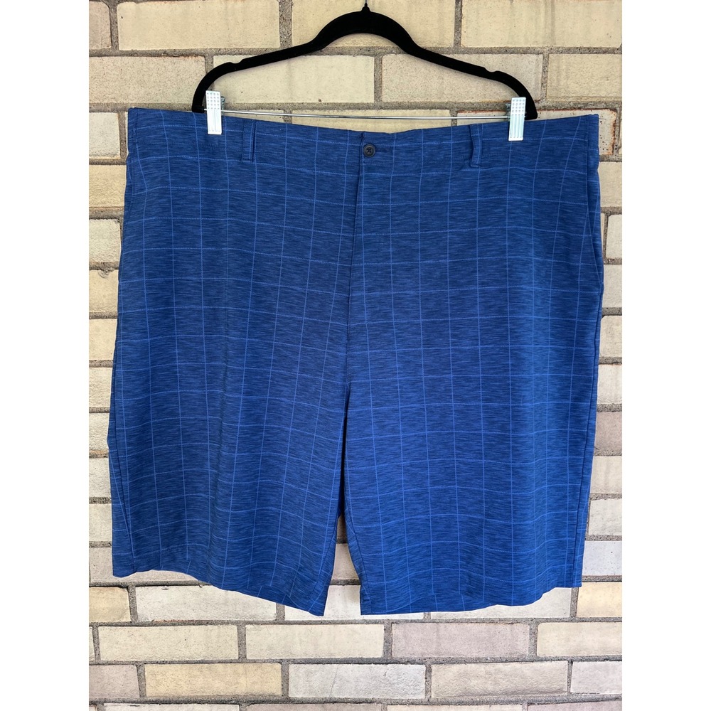 Ben Hogan Mens Blue Grid Pattern Golf Shorts Size 46